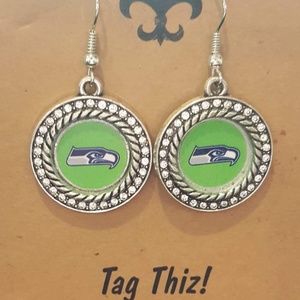 SEATTLE SEAHAWKS EARRINGS